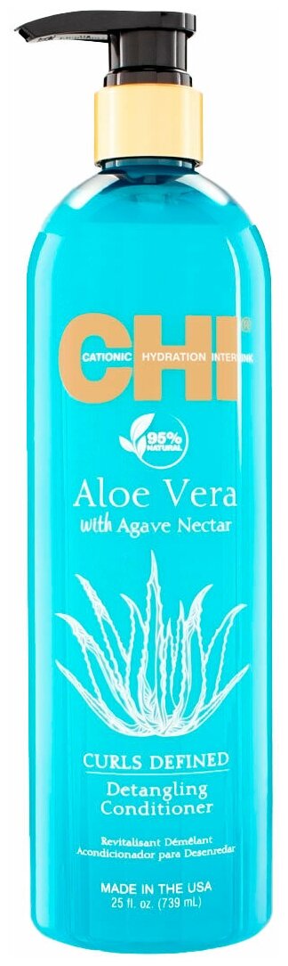 Кондиционер для облегчения расчесывания CHI Aloe Vera with Agave Nectar 710 мл
Кондиционер для облегчения расчесывания CHI Aloe Vera with Agave Nectar 710 мл