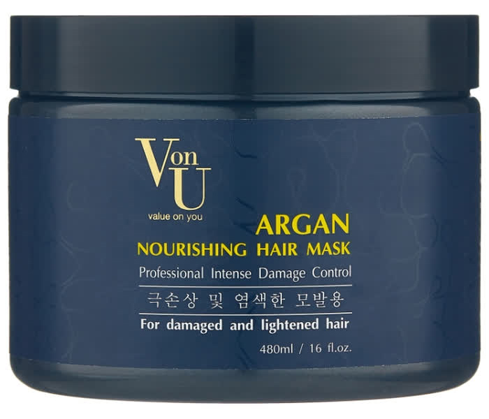 Von U Маска для волос с аргановым маслом Argan Nourishing Hair Mask, питательная, 480 мл
Von U Маска для волос с аргановым маслом Argan Nourishing Hair Mask, питательная, 480 мл