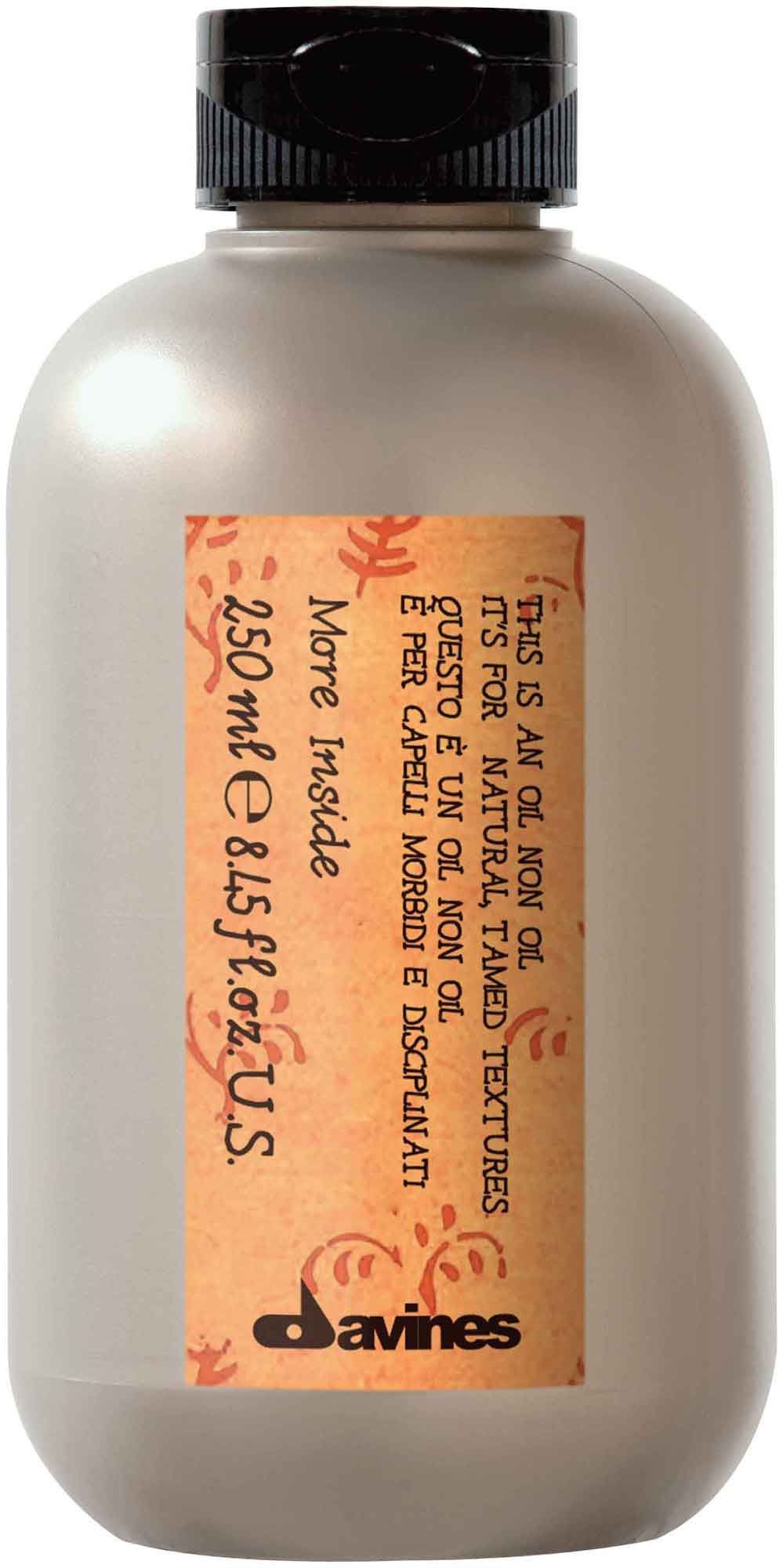 Масло без масла Davines More Inside для естественных послушных укладок 250ml
Масло без масла Davines More Inside для естественных послушных укладок 250ml