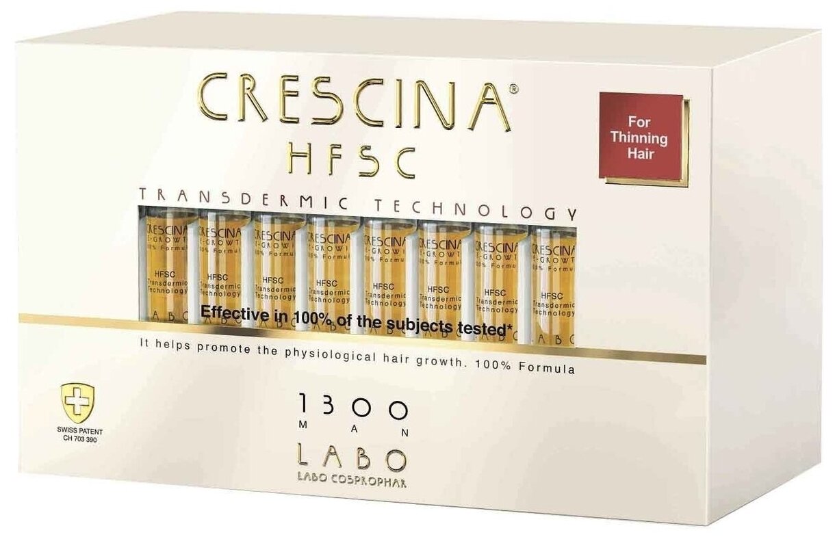 Ампулы Crescina Transdermic HFSC 1300 для мужчин 40, 3,5 мл*40
Ампулы Crescina Transdermic HFSC 1300 для мужчин 40, 3,5 мл*40