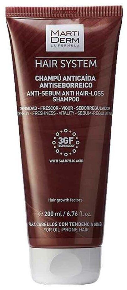 Шампунь против выпадения волос Martiderm "Анти-себорея" 200 мл
Шампунь против выпадения волос Martiderm "Анти-себорея" 200 мл