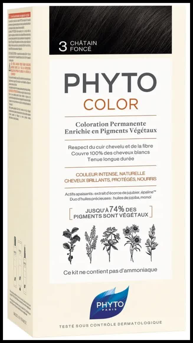 Краска для волос Phytosolba Phyto Color Темный шатен 3 50/50/12
Краска для волос Phytosolba Phyto Color Темный шатен 3 50/50/12