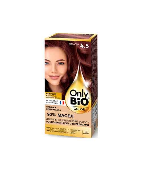 Стойкая крем-краска Global Bio Cosmetic Only Bio COLOR 4.5 Махагон 115 мл
Стойкая крем-краска Global Bio Cosmetic Only Bio COLOR 4.5 Махагон 115 мл