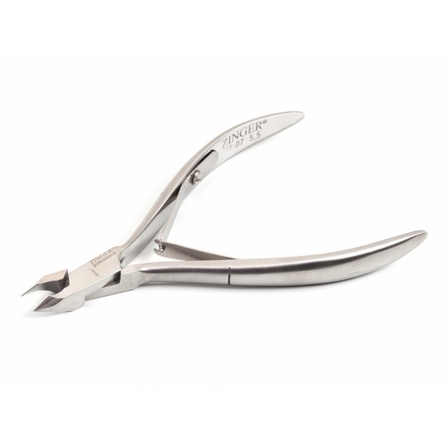 Кусачки для кутикулы Zinger Proff PT-07(5.5)-M, 2 пружины, серебряные, ручная заточка
Кусачки для кутикулы Zinger Proff PT-07(5.5)-M, 2 пружины, серебряные, ручная заточка