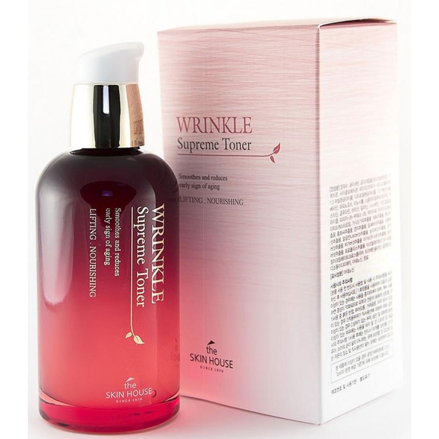 Питательный тонер с женьшенем The Skin House Wrinkle Supreme Toner, 130мл
Питательный тонер с женьшенем The Skin House Wrinkle Supreme Toner, 130мл