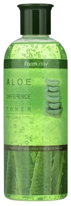 Тонер освежающий с экстрактом алоэ FarmStay Aloe Visible Difference Fresh Toner, 350мл
Тонер освежающий с экстрактом алоэ FarmStay Aloe Visible Difference Fresh Toner, 350мл