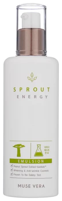 Эмульсия для лица с экстрактом ростков баобаба Musevera Sprout Energy Emulsion 130мл
Эмульсия для лица с экстрактом ростков баобаба Musevera Sprout Energy Emulsion 130мл