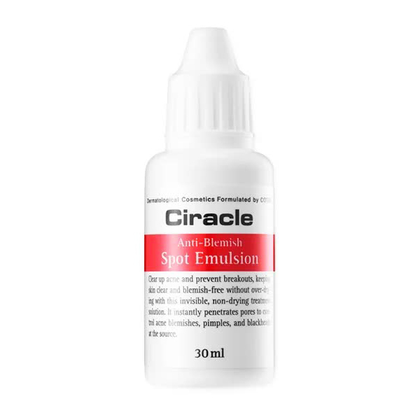 Эмульсия для проблемной кожи Ciracle Anti Blemish Spot Emulsion 30мл
Эмульсия для проблемной кожи Ciracle Anti Blemish Spot Emulsion 30мл