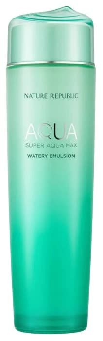 Эмульсия для лица увлажняющая Nature Republic Super Aqua Max Watery Emulsion (RRR) 150мл
Эмульсия для лица увлажняющая Nature Republic Super Aqua Max Watery Emulsion (RRR) 150мл