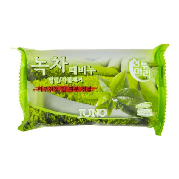 Мыло с отшелушивающим эффектом с зеленым чаем Juno Green Tea Peeling Soap, 150гр
Мыло с отшелушивающим эффектом с зеленым чаем Juno Green Tea Peeling Soap, 150гр