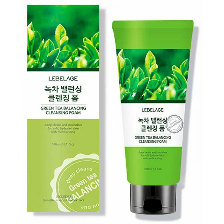 Пенка для умывания с зеленым чаем Lebelage Green Tea Balancing Cleansing Foam, 180мл
Пенка для умывания с зеленым чаем Lebelage Green Tea Balancing Cleansing Foam, 180мл