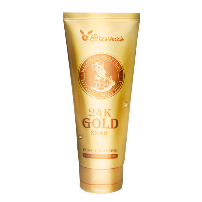 Пенка для умывания с золотом и муцином улитки Elizavecca 24K Gold Snail Cleansing Foam
Пенка для умывания с золотом и муцином улитки Elizavecca 24K Gold Snail Cleansing Foam
