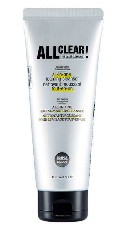 Универсальная пенка для умывания The Face Shop All Clear All-In-One Facial Makeup Cleanser 150ml
Универсальная пенка для умывания The Face Shop All Clear All-In-One Facial Makeup Cleanser 150ml