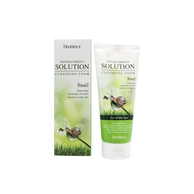 Пенка для умывания улиточная Deoproce Natural Perfect Solution Cleansing Foam Snail 170гр
Пенка для умывания улиточная Deoproce Natural Perfect Solution Cleansing Foam Snail 170гр