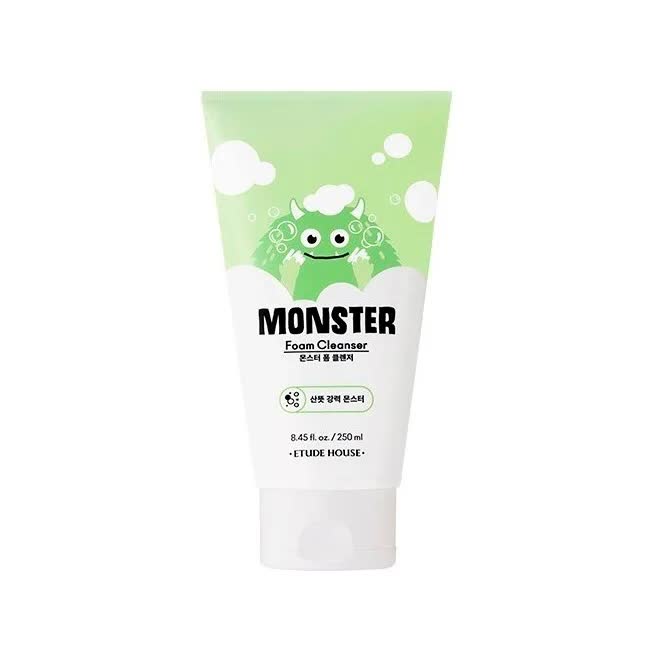 Освежающая пенка для умывания Etude House Monster Foam Cleanser 250ml
Освежающая пенка для умывания Etude House Monster Foam Cleanser 250ml