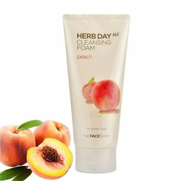 Пенка для умывания The Face Shop Herb Day 365 Cleansing Foam Peach
Пенка для умывания The Face Shop Herb Day 365 Cleansing Foam Peach