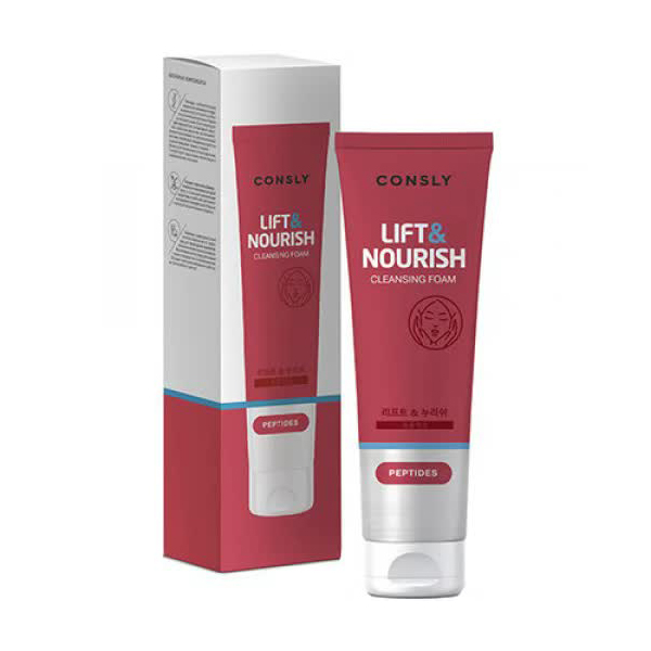 Пенка для умывания укрепляющая с пептидами CONSLY Peptides Cleansing Foam “Lift&Nourish”, 120мл
Пенка для умывания укрепляющая с пептидами CONSLY Peptides Cleansing Foam “Lift&Nourish”, 120мл