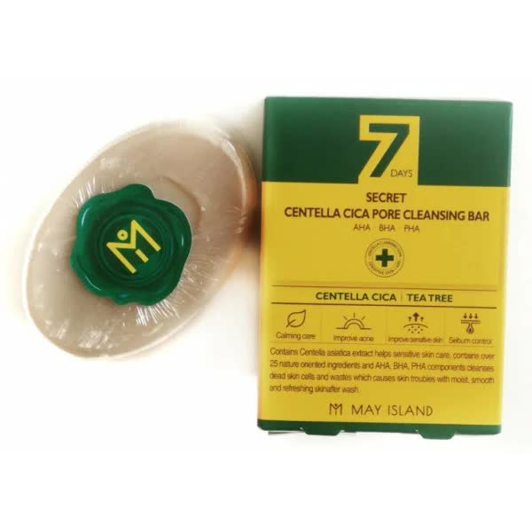Мыло для проблемной кожи May Island 7Days Secret Centella Cica Pore Cleansing Bar
Мыло для проблемной кожи May Island 7Days Secret Centella Cica Pore Cleansing Bar