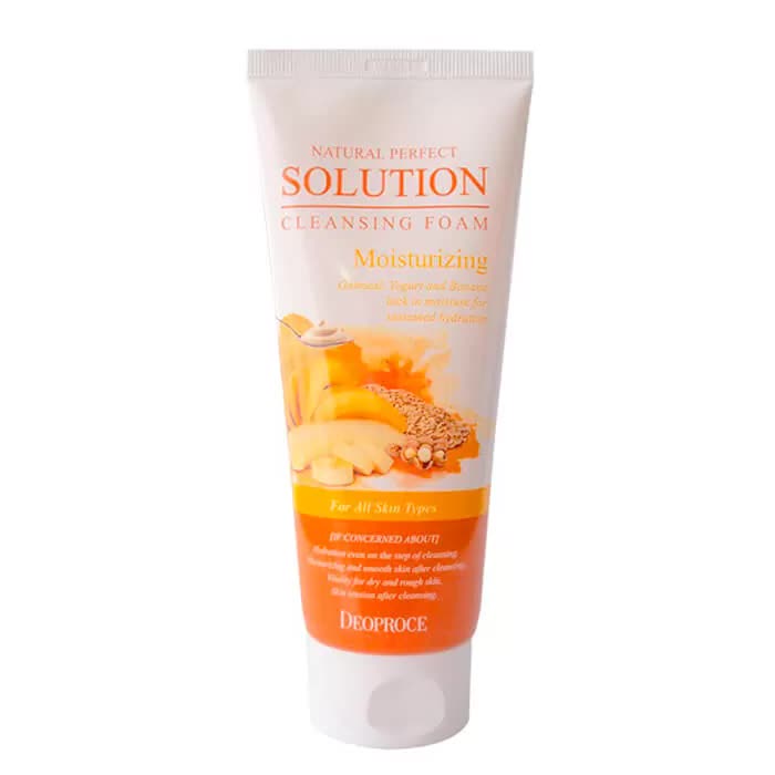 Пенка DEOPROCE NATURAL PERFECT SOLUTION CLEANSING FOAM OATMEAL & BANANA 170g
Пенка DEOPROCE NATURAL PERFECT SOLUTION CLEANSING FOAM OATMEAL & BANANA 170g