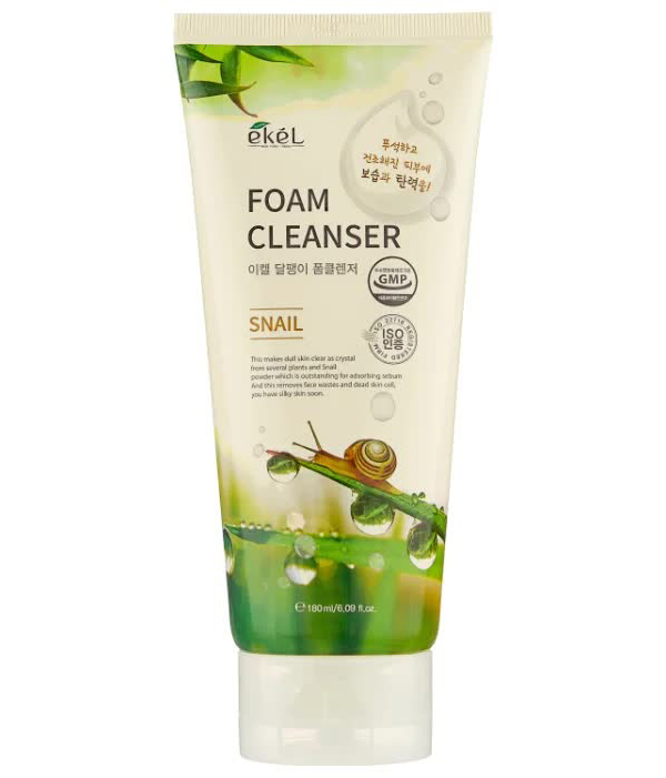 EKEL Пенка для умывания с муцином улитки Foam Cleanser Snail, 180мл
EKEL Пенка для умывания с муцином улитки Foam Cleanser Snail, 180мл