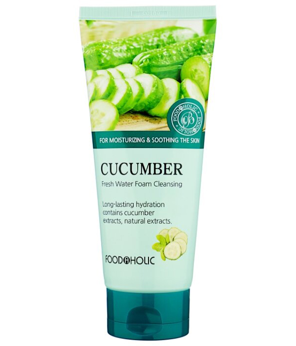 FoodaHolic Очищающая пенка для умывания с экстрактом огурца Cucumber Fresh Water Foam Cleansing, 180 мл
FoodaHolic Очищающая пенка для умывания с экстрактом огурца Cucumber Fresh Water Foam Cleansing, 180 мл
