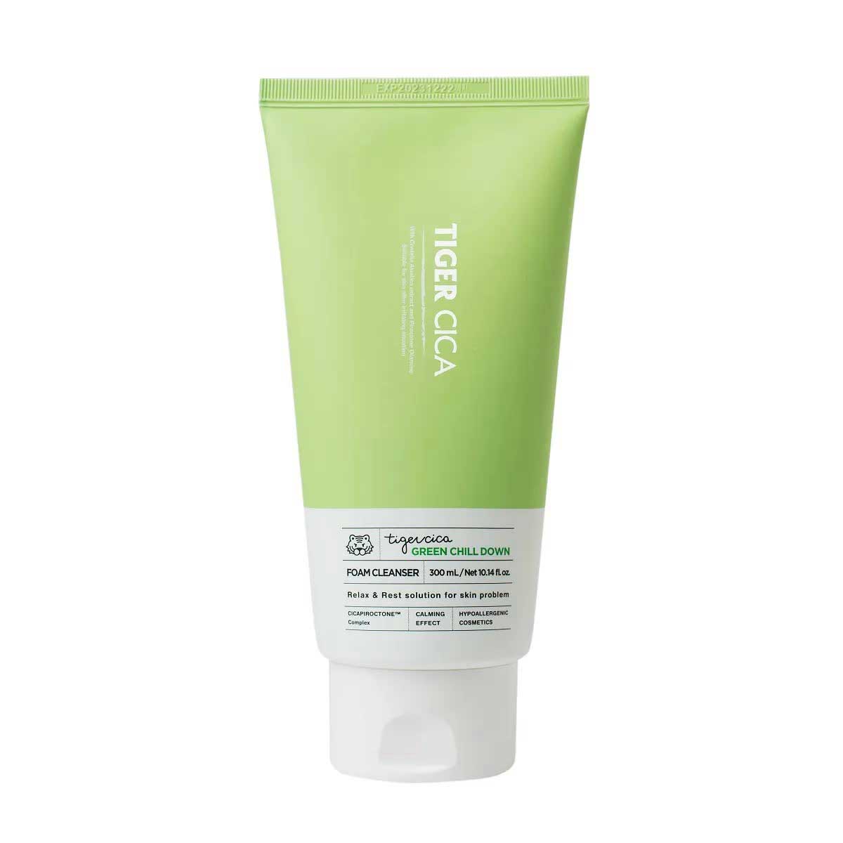 Успокаивающая пенка для лица It's Skin Tiger Cica Green Chill Down Foam Cleanser с экстрактом центеллы азиатской
Успокаивающая пенка для лица It's Skin Tiger Cica Green Chill Down Foam Cleanser с экстрактом центеллы азиатской