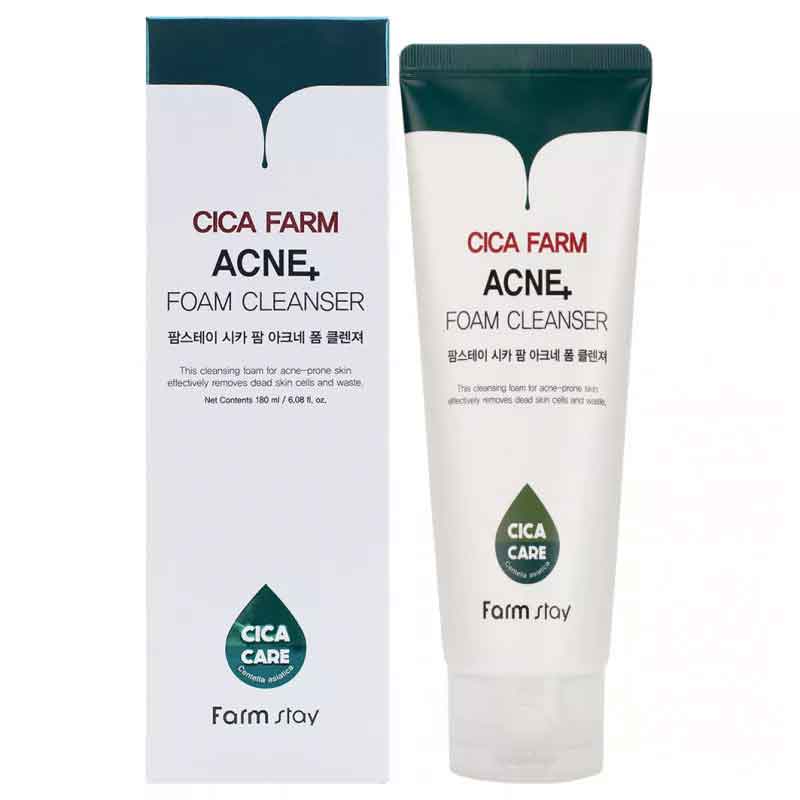 Очищающая пенка FarmStay с центеллой азиатской для проблемной кожи, 180мл
Очищающая пенка FarmStay с центеллой азиатской для проблемной кожи, 180мл