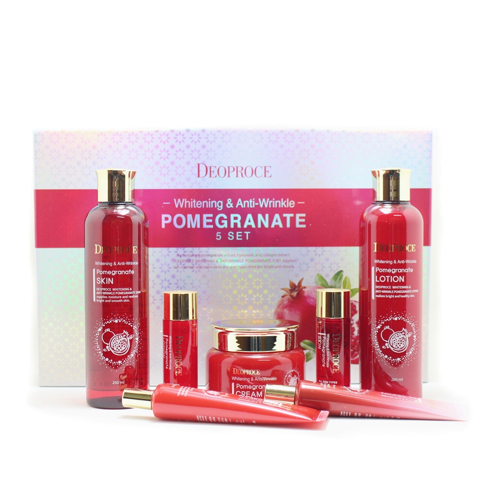 Набор уходовый антивозрастной Deoproce Pomegranate 5 Set 260мл*2/ 100мл / 40мл*2 / 30мл*2
Набор уходовый антивозрастной Deoproce Pomegranate 5 Set 260мл*2/ 100мл / 40мл*2 / 30мл*2