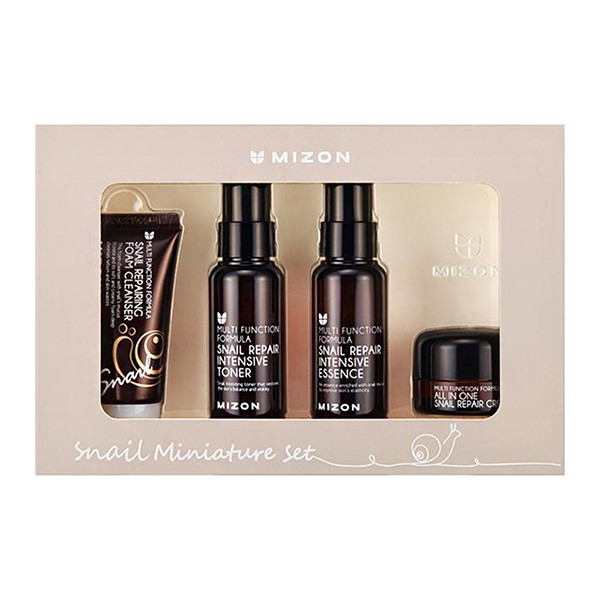 Набор миниатюр с муцином улитки Mizon Snail Miniature Set
Набор миниатюр с муцином улитки Mizon Snail Miniature Set