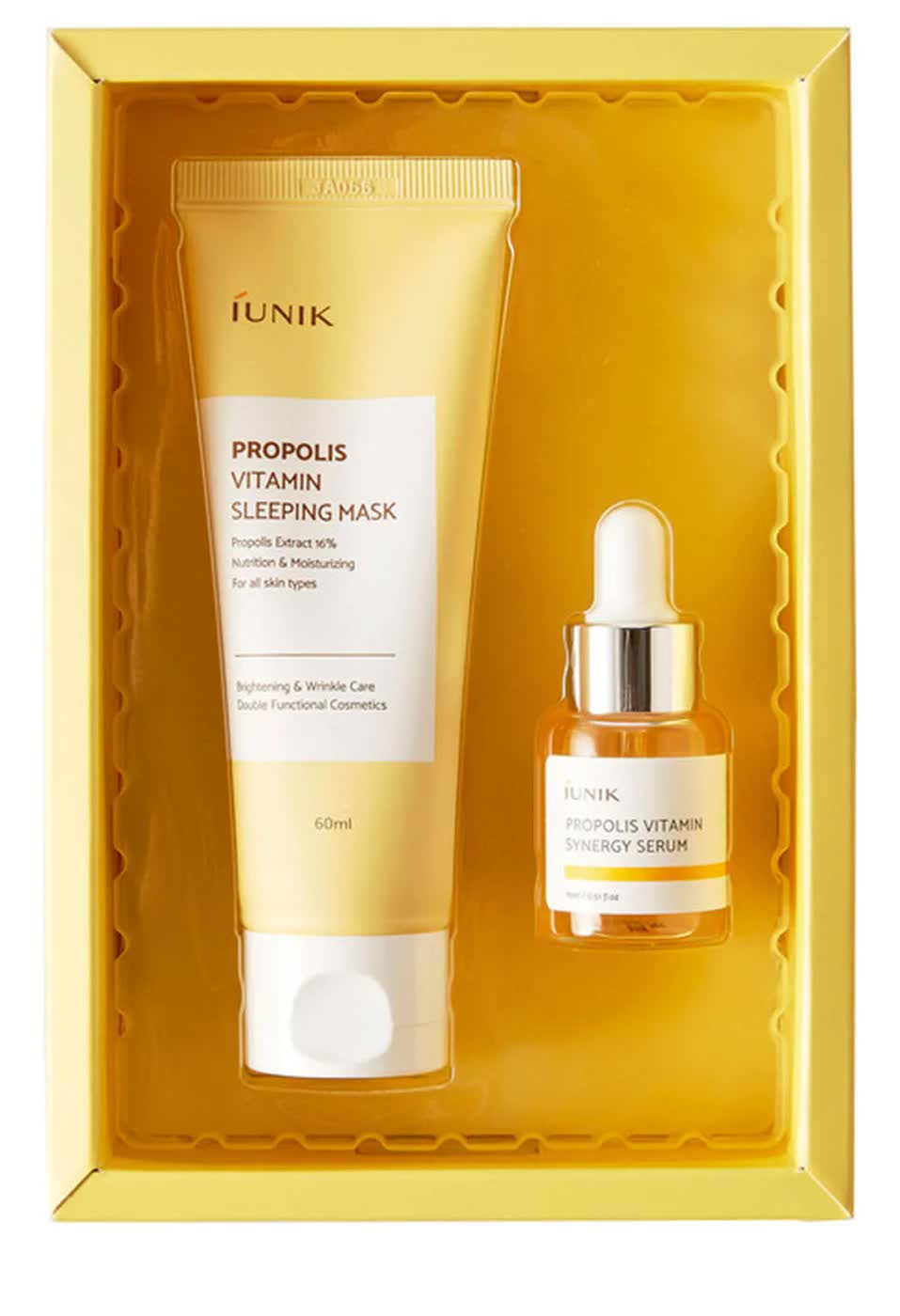 IUNIK Набор Маска с прополисом и сыворотка,60мл+15мл
IUNIK Набор Маска с прополисом и сыворотка,60мл+15мл