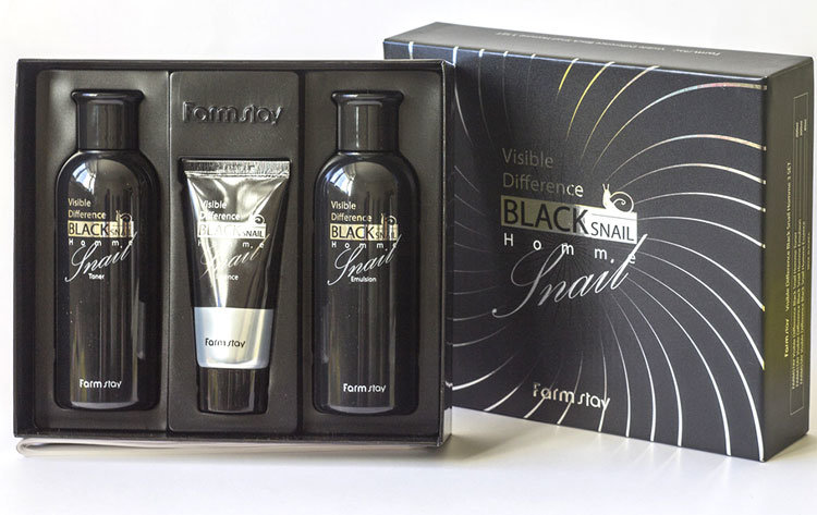 Набор по уходу за кожей для мужчин c муцином черной улитка FarmStay Visible Difference Black Snail Homm 3 Set
Набор по уходу за кожей для мужчин c муцином черной улитка FarmStay Visible Difference Black Snail Homm 3 Set