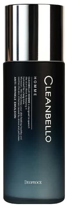 Эмульсия мужская антивозрастная Deoproce Cleanbello Homme Anti-Wrinkle Emulsion 150ml
Эмульсия мужская антивозрастная Deoproce Cleanbello Homme Anti-Wrinkle Emulsion 150ml