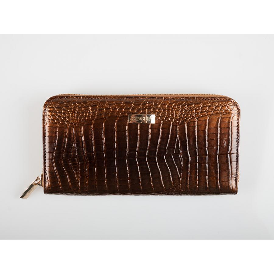 Портмоне женское Zinger Croco WZG013-1, коричневое, на молнии, Коричневый
Портмоне женское Zinger Croco WZG013-1, коричневое, на молнии, Коричневый