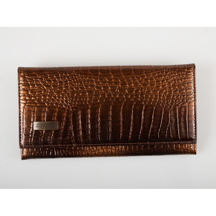 Портмоне женское Zinger Croco WN013-1, коричневое, на кнопке, Коричневый
Портмоне женское Zinger Croco WN013-1, коричневое, на кнопке, Коричневый