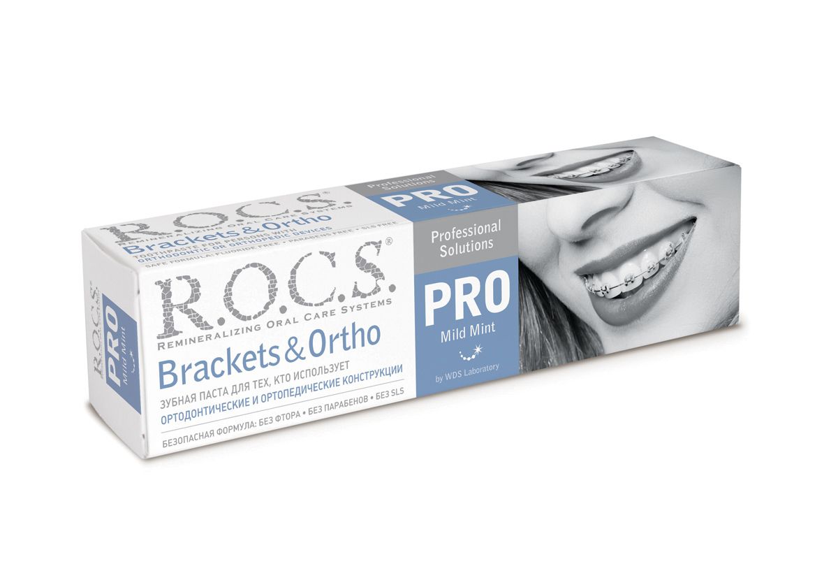 Зубная паста R.O.C.S. PRO Brackets & Ortho 135g
Зубная паста R.O.C.S. PRO Brackets & Ortho 135g