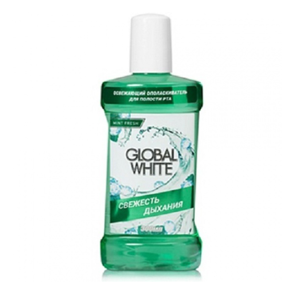 Ополаскиватель для полости рта освежающий Global White Экстракт оливы и петрушки 300 мл
Ополаскиватель для полости рта освежающий Global White Экстракт оливы и петрушки 300 мл