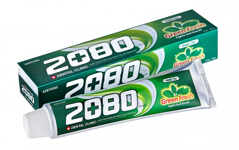 Зубная паста DC 2080 с зеленым чаем
Зубная паста DC 2080 с зеленым чаем