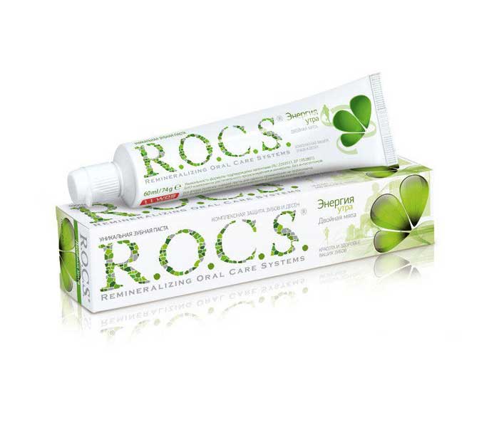 Зубная паста R.O.C.S Двойная мята 74 гр.
Зубная паста R.O.C.S Двойная мята 74 гр.