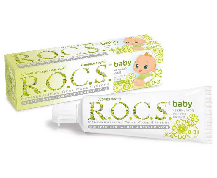 Зубная паста R.O.C.S Baby Душистая Ромашка 45 гр.
Зубная паста R.O.C.S Baby Душистая Ромашка 45 гр.