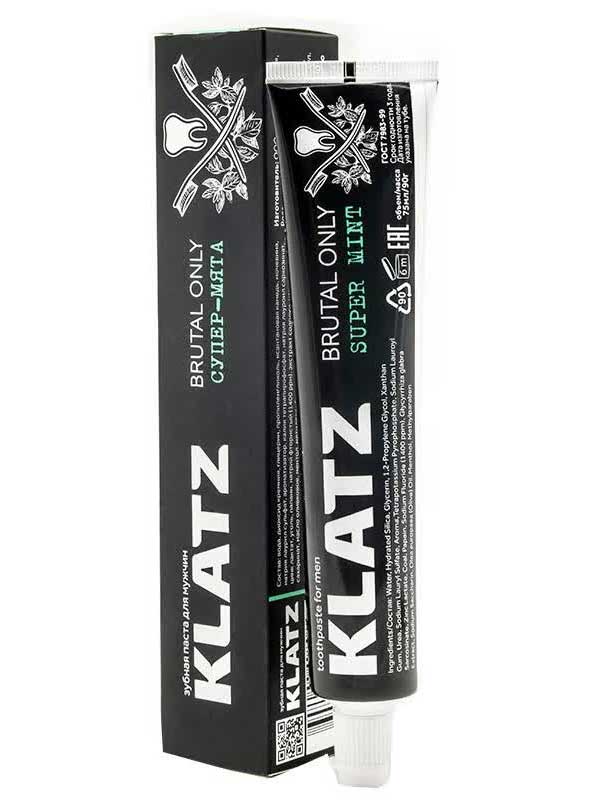 Зубная паста для мужчин Klatz Brutal Only Супер-мята 75 мл
Зубная паста для мужчин Klatz Brutal Only Супер-мята 75 мл