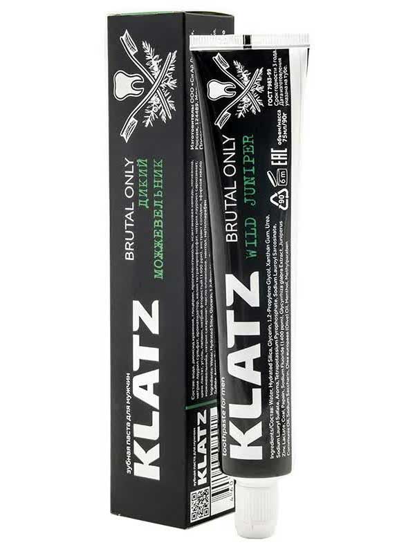 Зубная паста для мужчин Klatz Brutal Only Дикий можжевельник 75 мл
Зубная паста для мужчин Klatz Brutal Only Дикий можжевельник 75 мл
