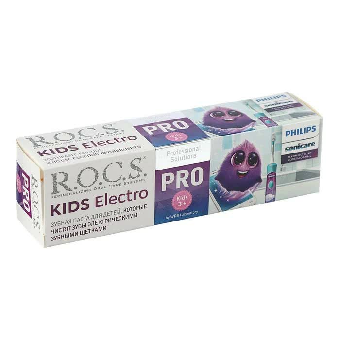 Зубная паста R.O.C.S. Pro "Kids Electro", 45 гр
Зубная паста R.O.C.S. Pro "Kids Electro", 45 гр