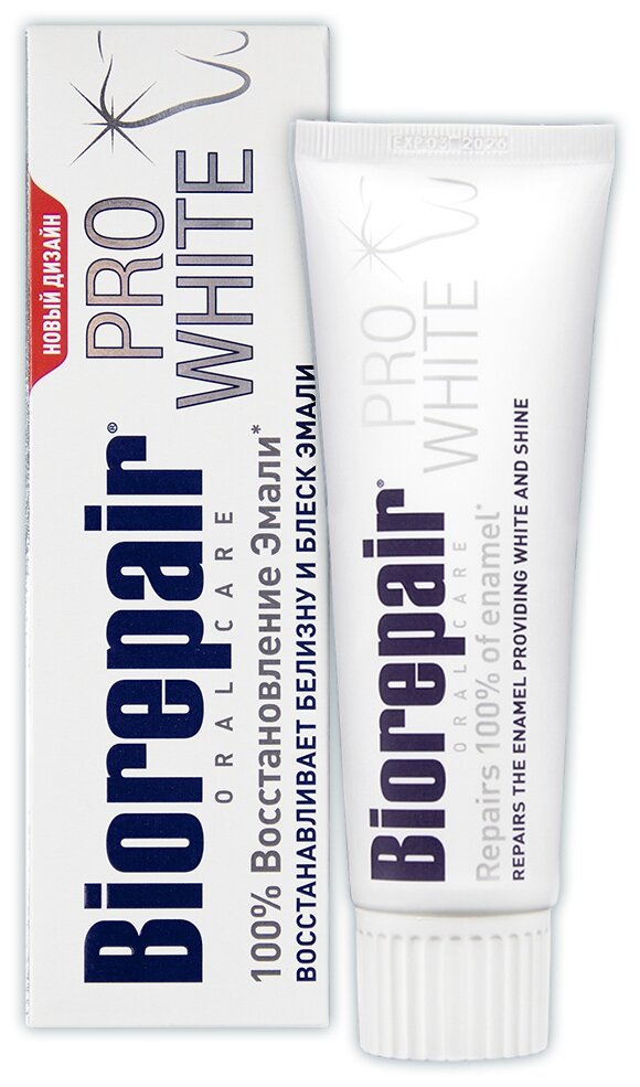 Зубная паста Biorepair Сохраняющая белизну Pro White 75мл
Зубная паста Biorepair Сохраняющая белизну Pro White 75мл