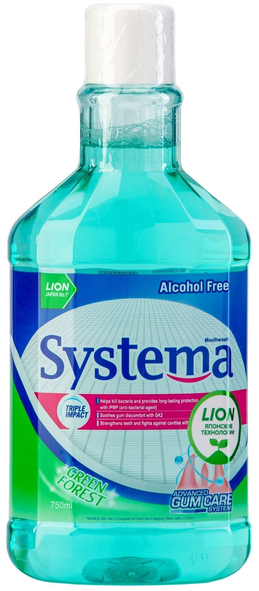 Ополаскиватель для полости рта LION Thailand Systema "Зеленый лес" 750 мл
Ополаскиватель для полости рта LION Thailand Systema "Зеленый лес" 750 мл