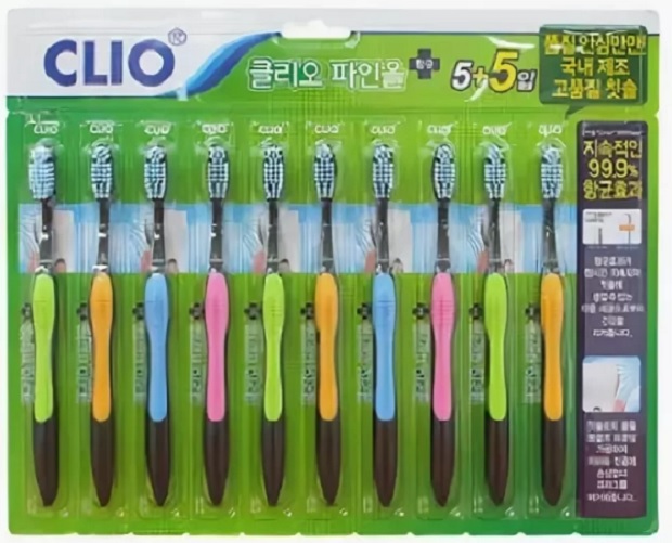 Зубная щетка набор 10шт Clio Fine All Antibacterial SC 5+5
Зубная щетка набор 10шт Clio Fine All Antibacterial SC 5+5