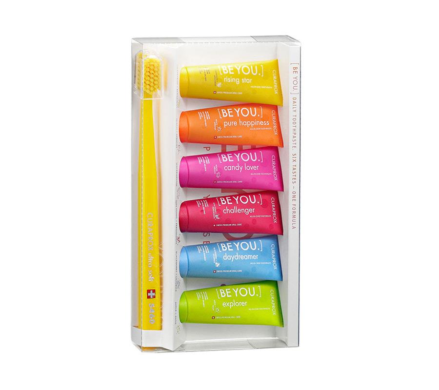 Набор Curaprox "Шесть вкусов", 6х10мл + Ультрамягкая з/щ CS5460 Be You Mix set
Набор Curaprox "Шесть вкусов", 6х10мл + Ультрамягкая з/щ CS5460 Be You Mix set