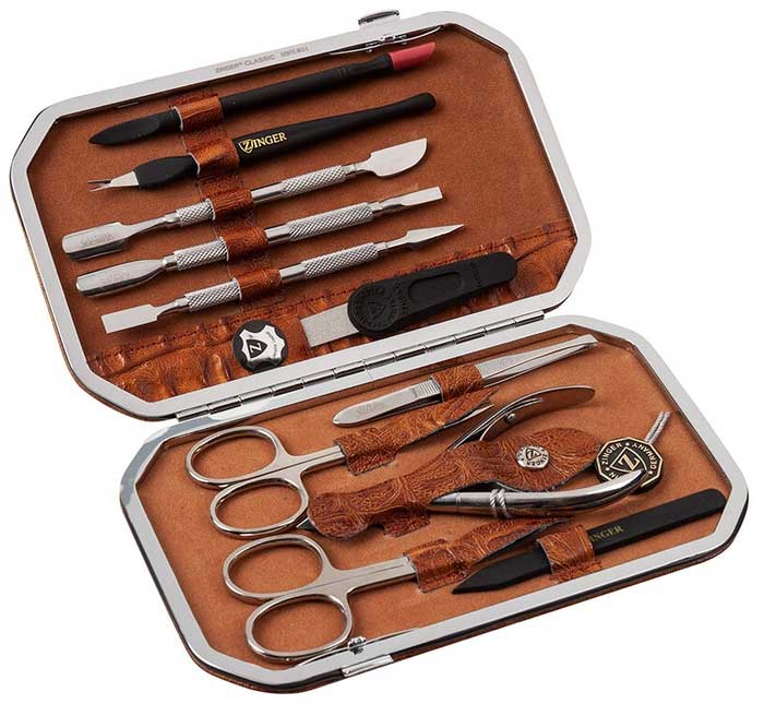 Маникюрный набор Zinger MSFE-802-S коричневый 11 предметов
Маникюрный набор Zinger MSFE-802-S коричневый 11 предметов