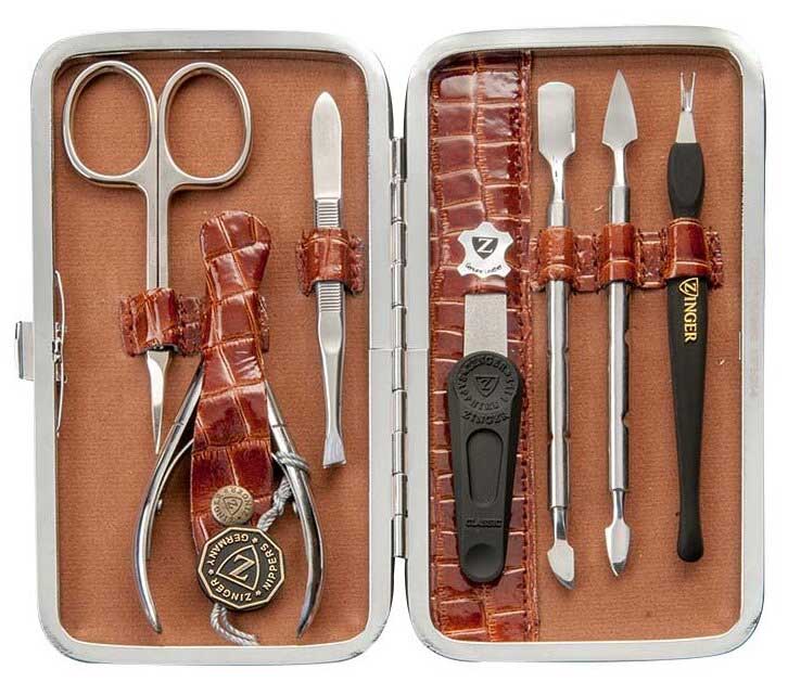 Маникюрный набор Zinger 7 предметов MSFE-201-S коричневый
Маникюрный набор Zinger 7 предметов MSFE-201-S коричневый