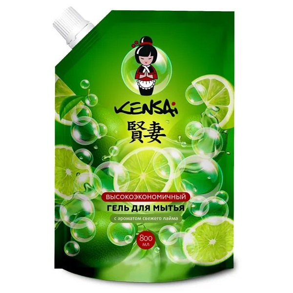 Гель для мытья посуды и детских принадлежностей KENSAI с ароматом Лайма 800 мл (дой-пак)
Гель для мытья посуды и детских принадлежностей KENSAI с ароматом Лайма 800 мл (дой-пак)