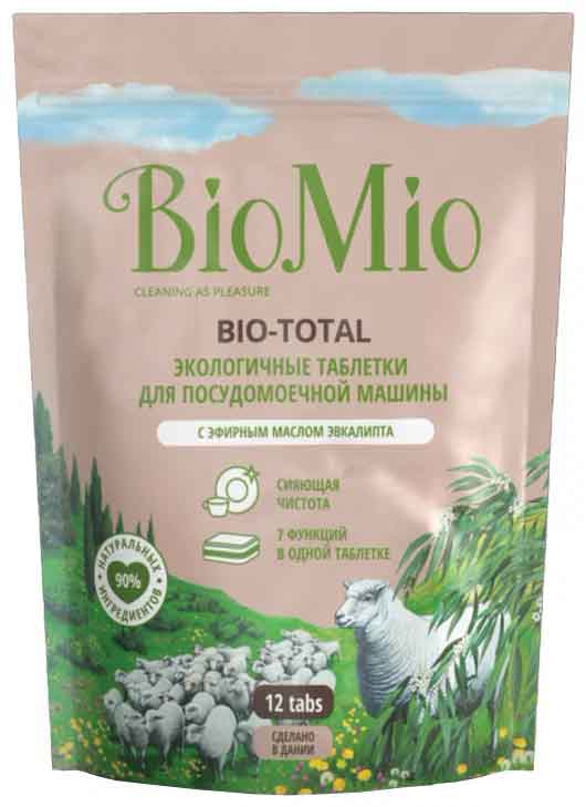 Таблетки для посудомоечной машины BIOMIO с маслом эвкалипта, 12 шт.
Таблетки для посудомоечной машины BIOMIO с маслом эвкалипта, 12 шт.